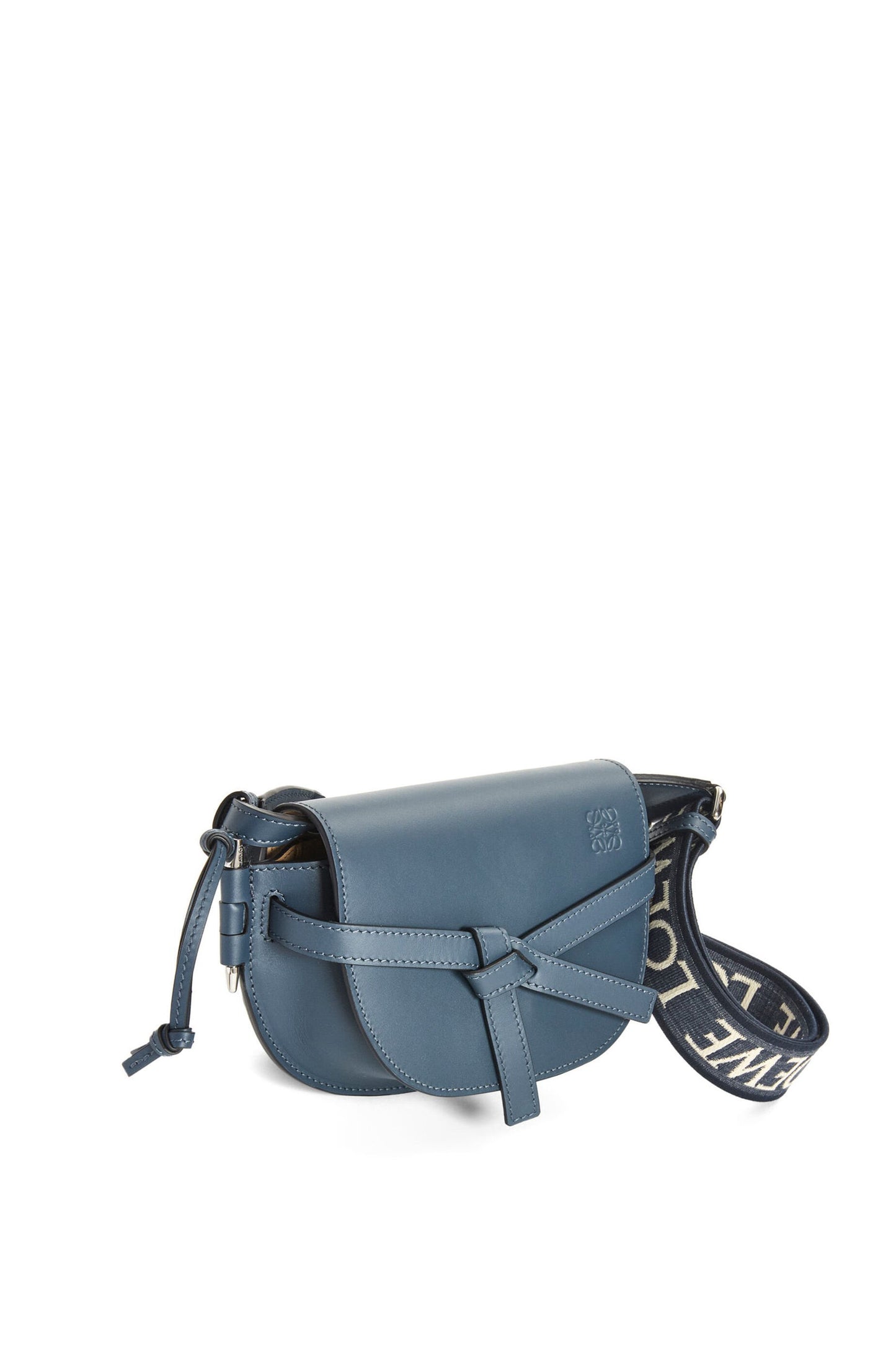 Mini Gate Dual bag in soft calfskin and jacquard