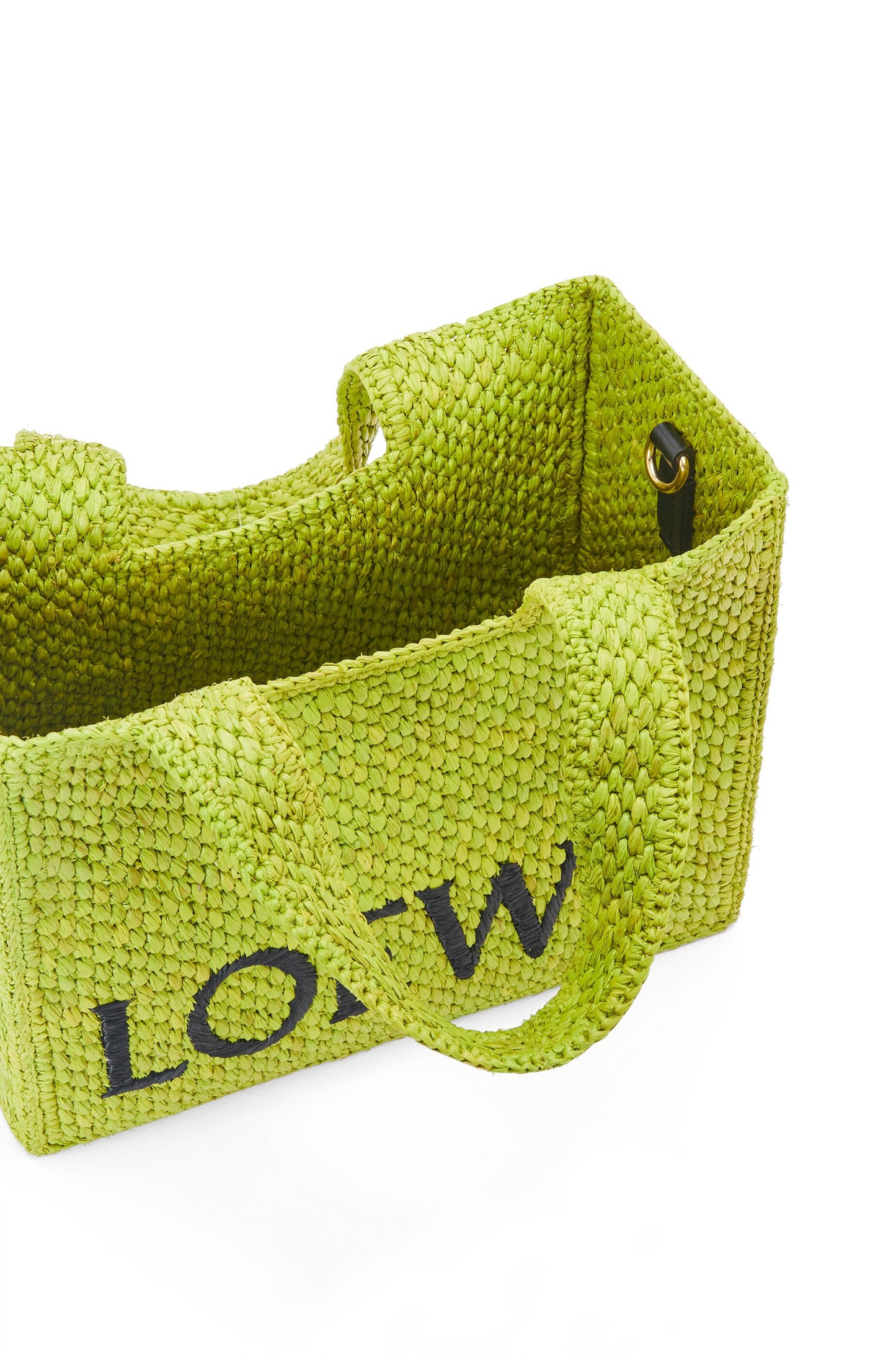 Small LOEWE Font Tote in raffia