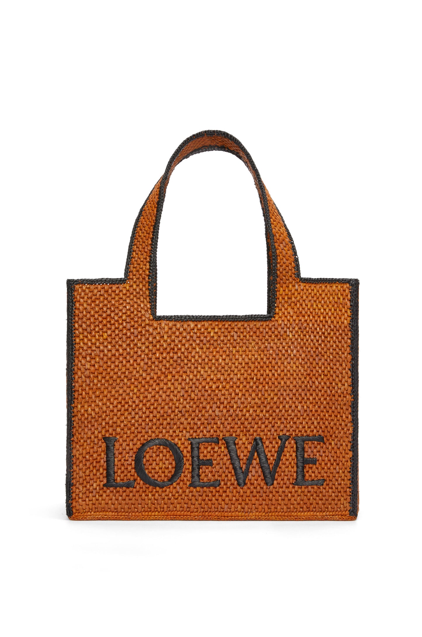 Large LOEWE Font Tote in raffia