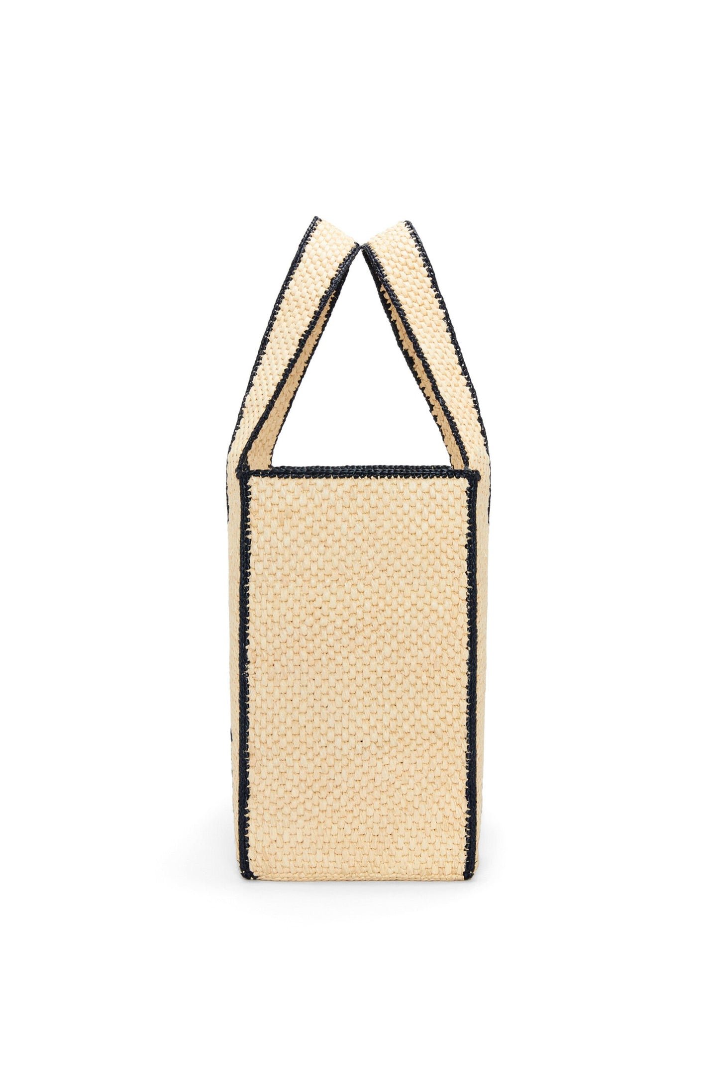 Large LOEWE Font tote in raffia