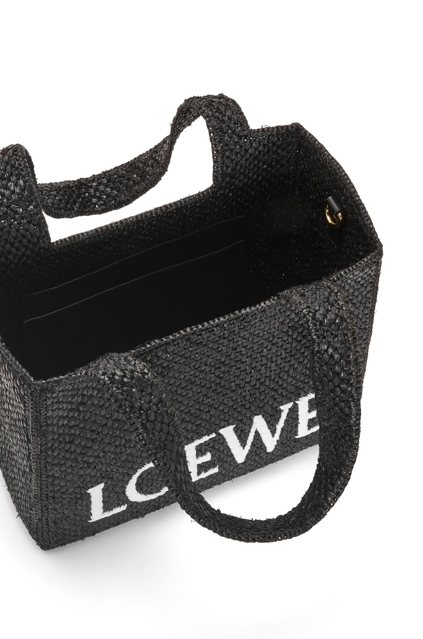 Medium LOEWE Font Tote in raffia