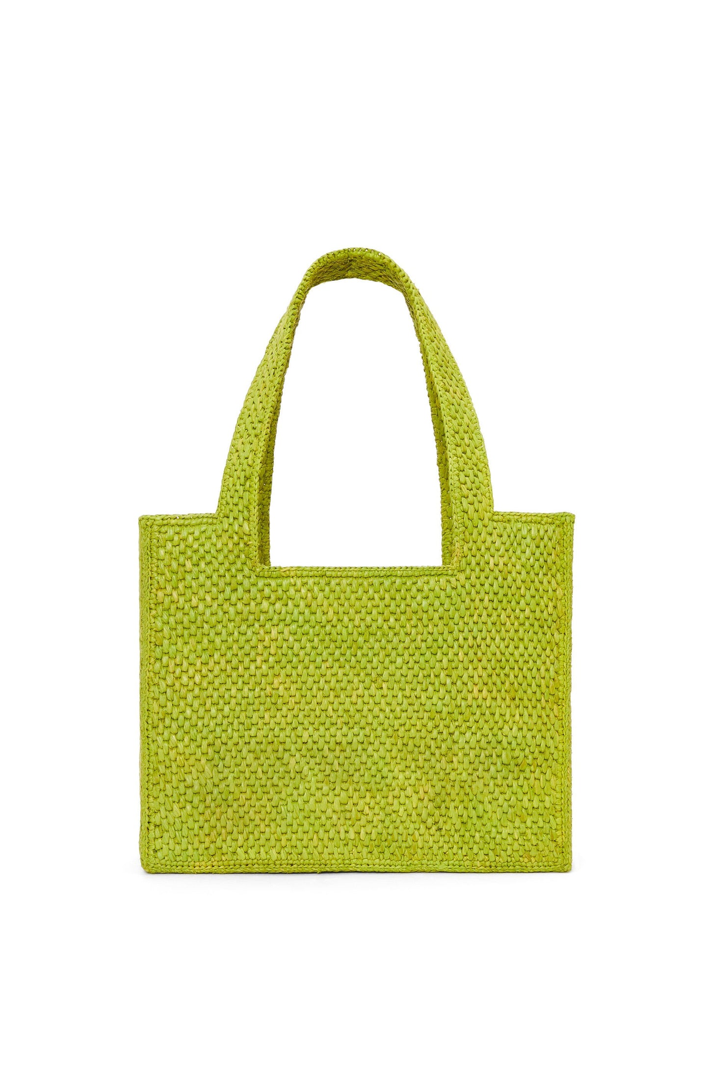 Medium LOEWE Font Tote in raffia