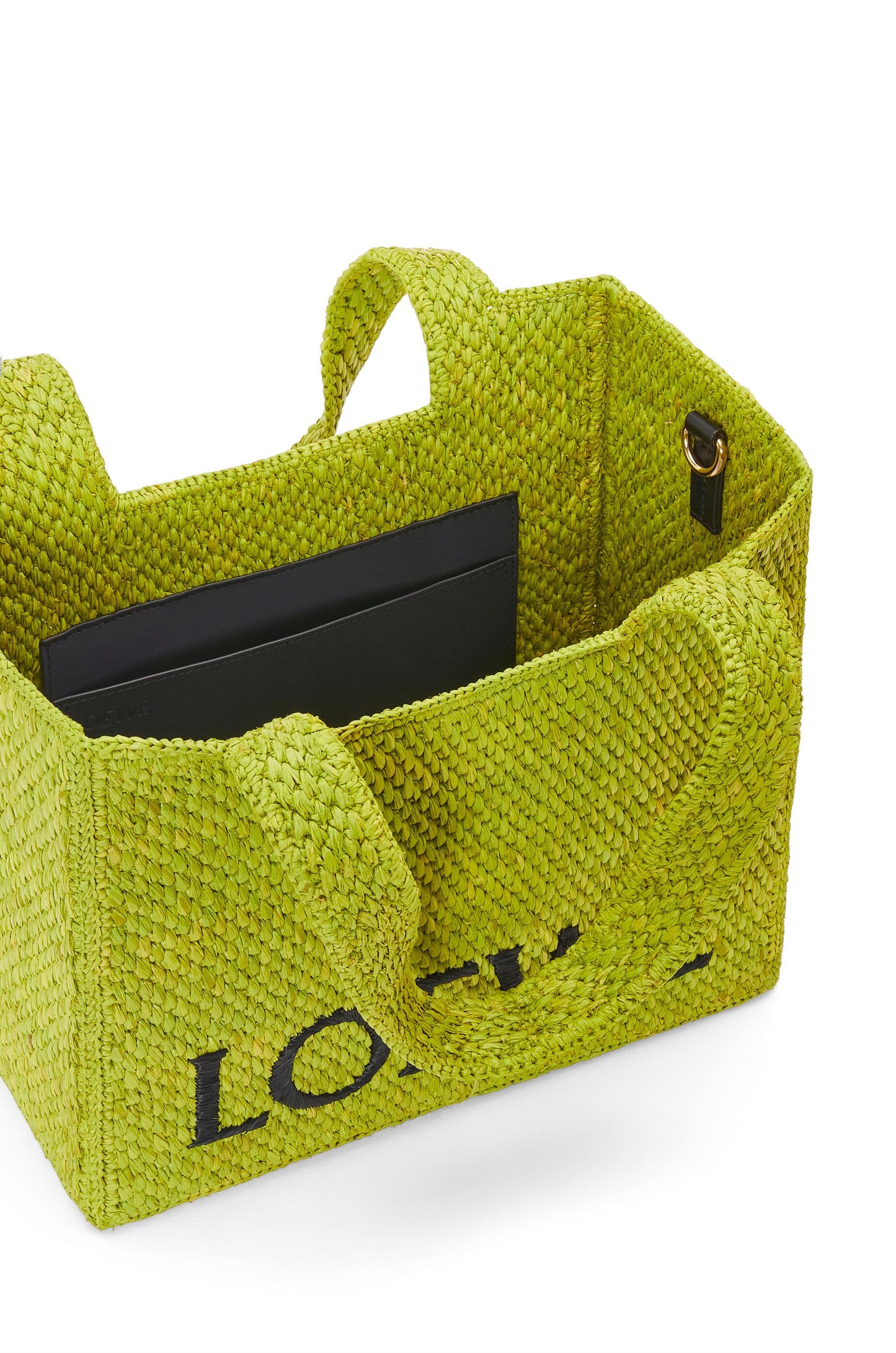 Medium LOEWE Font Tote in raffia