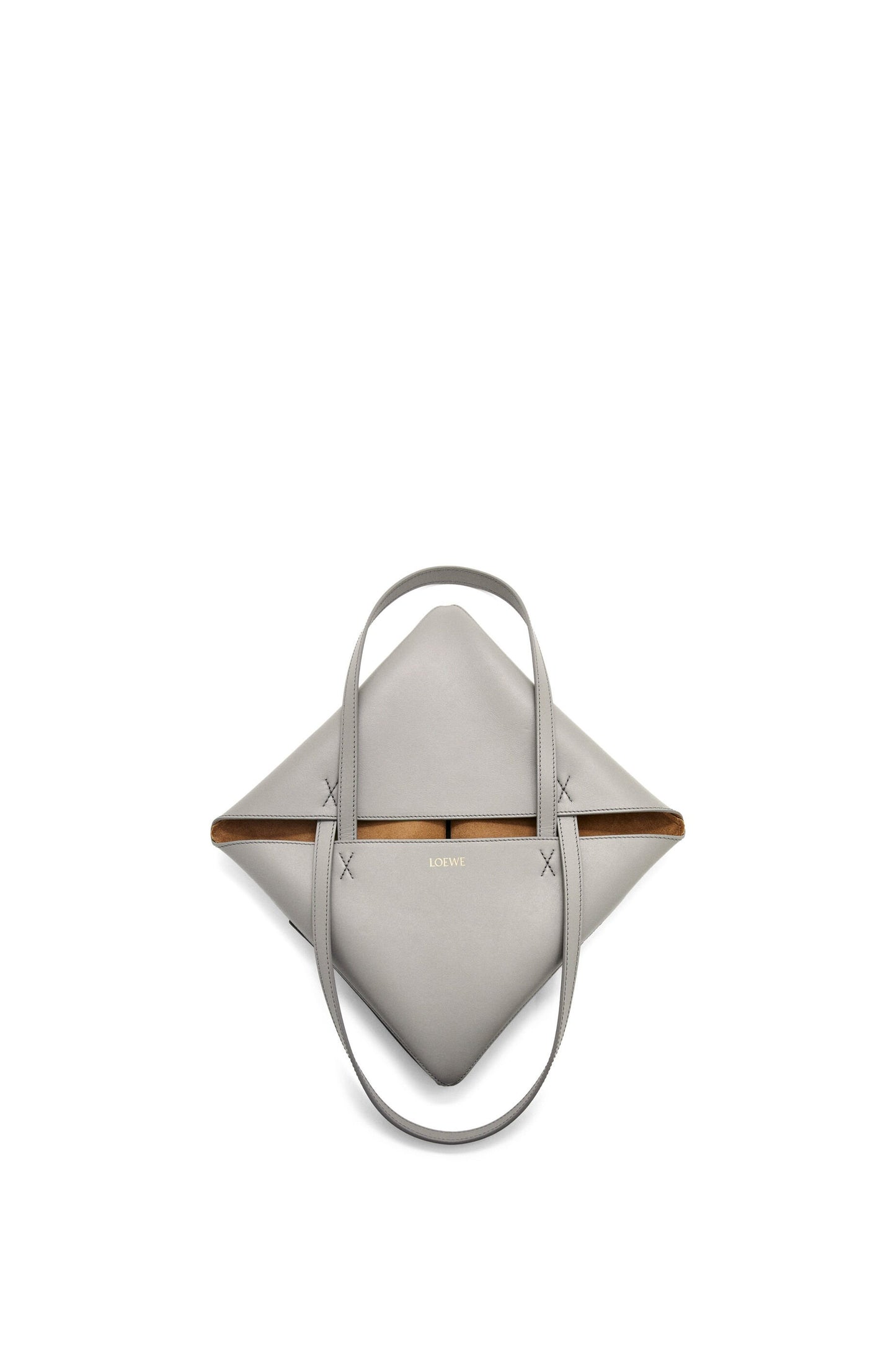 Puzzle Fold Tote in shiny calfskin