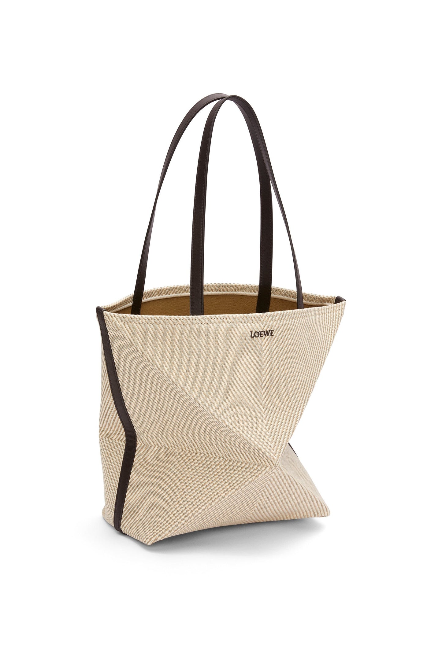 Puzzle Fold tote in cotton jacquard