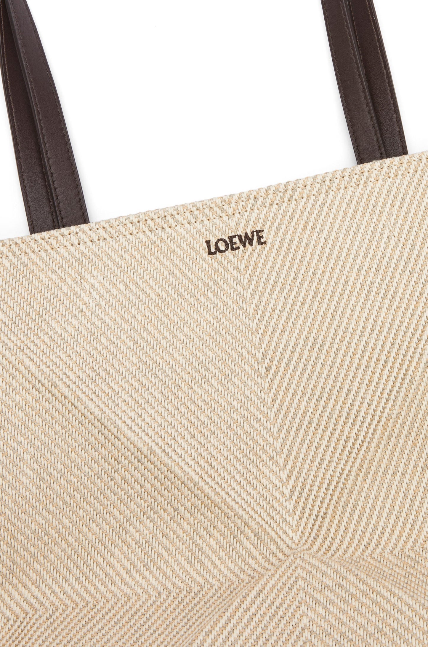 Puzzle Fold tote in cotton jacquard