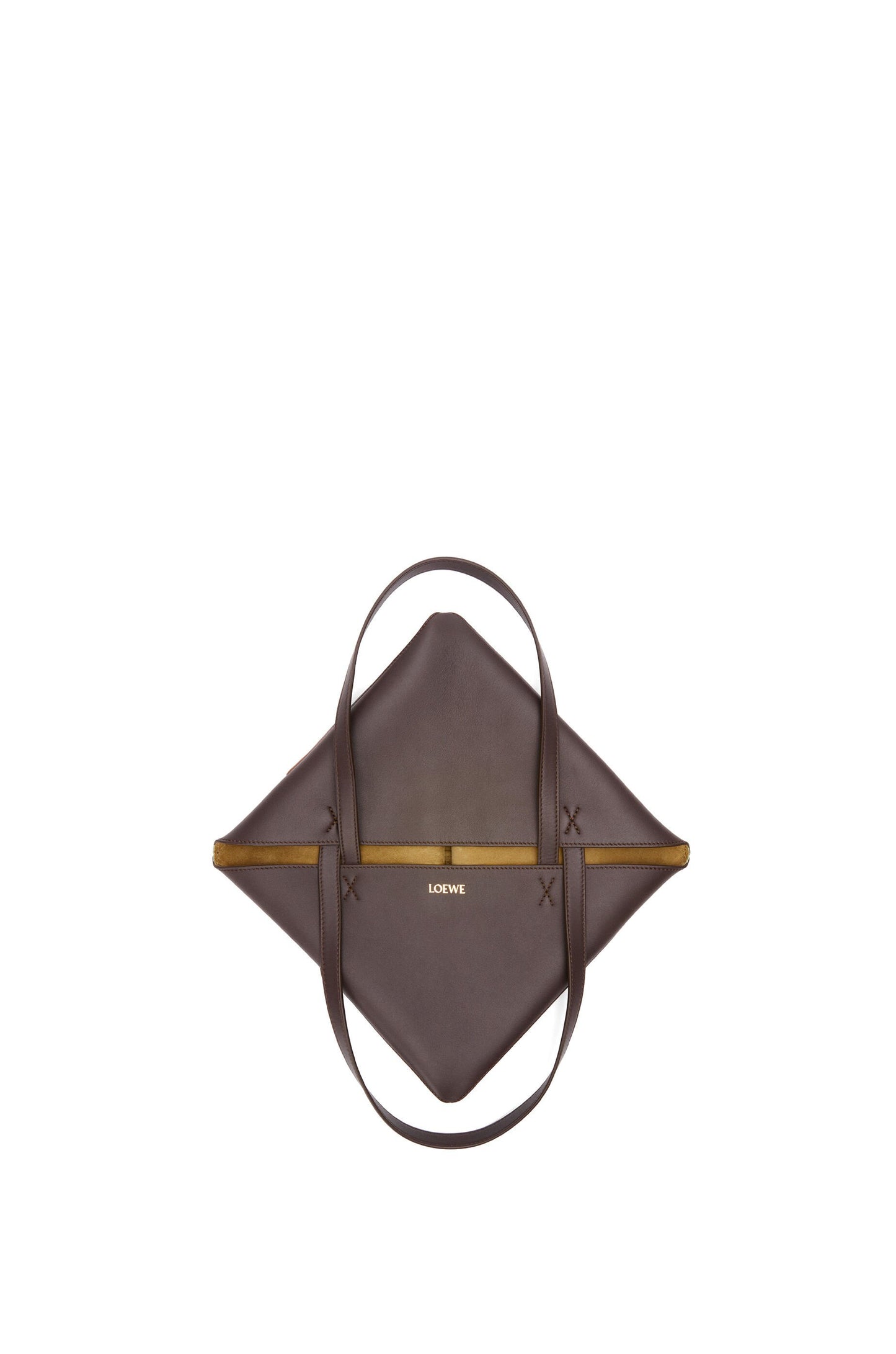 Medium Puzzle Fold tote in calfskin and suede