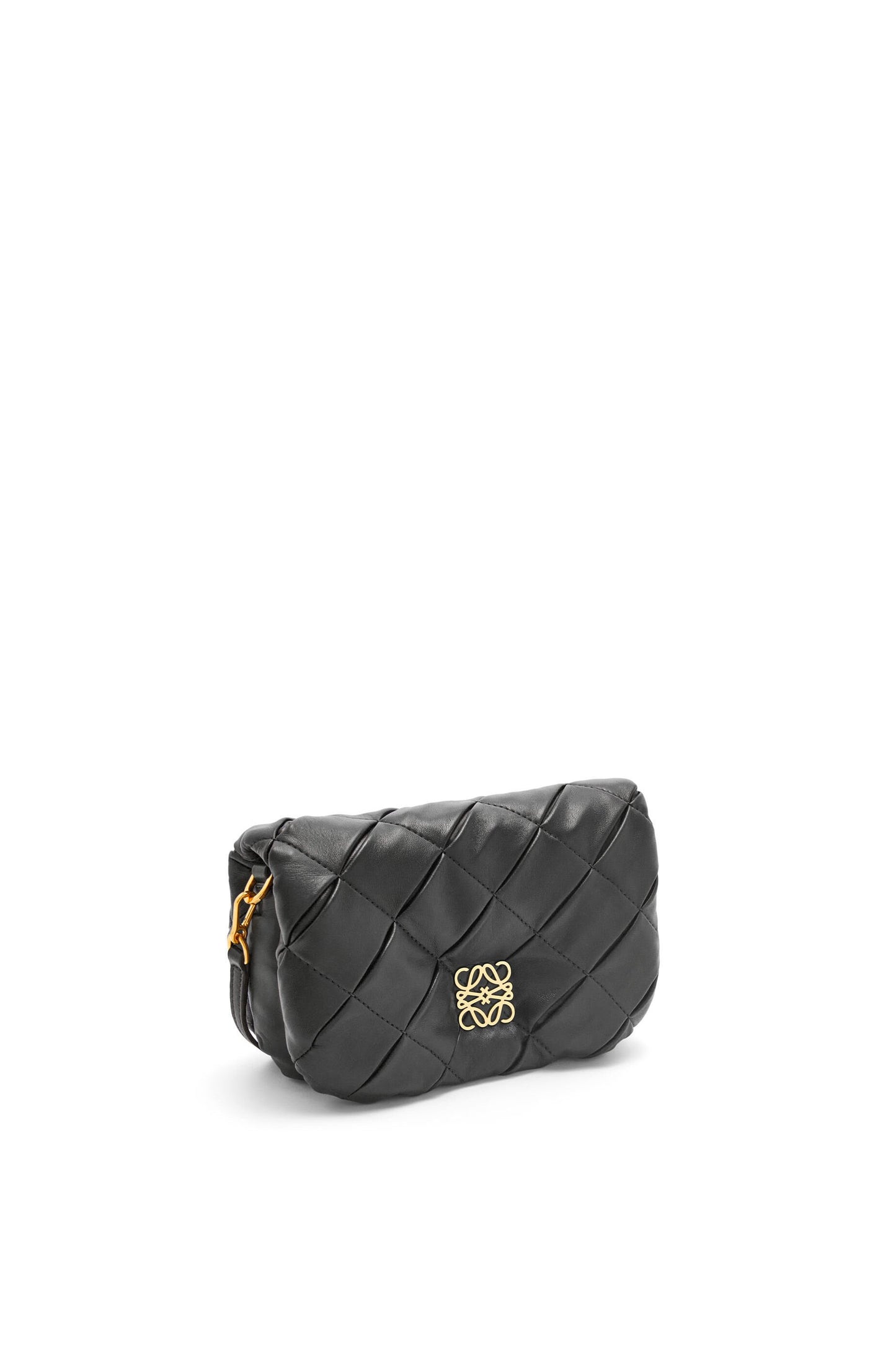 Mini Goya Puffer bag in pleated shiny nappa lambskin