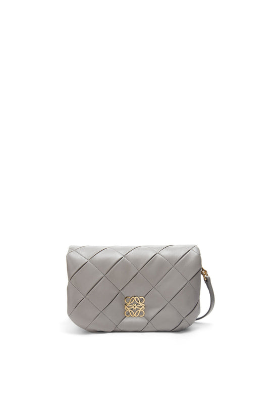 Mini Goya Puffer bag in pleated shiny nappa lambskin