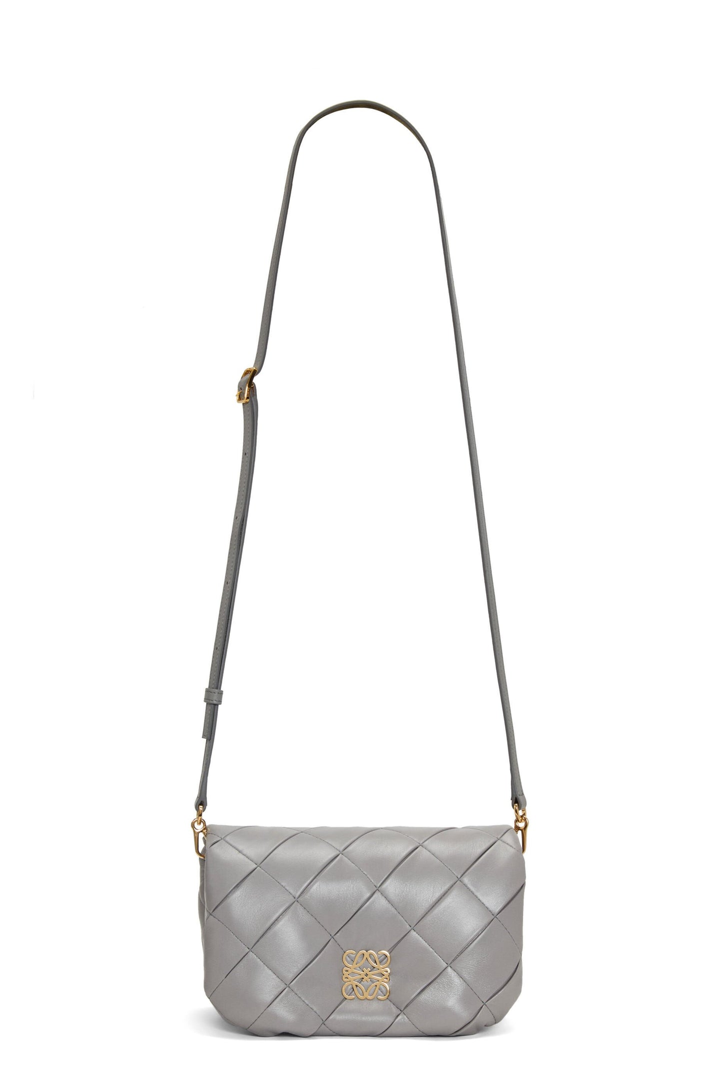 Mini Goya Puffer bag in pleated shiny nappa lambskin