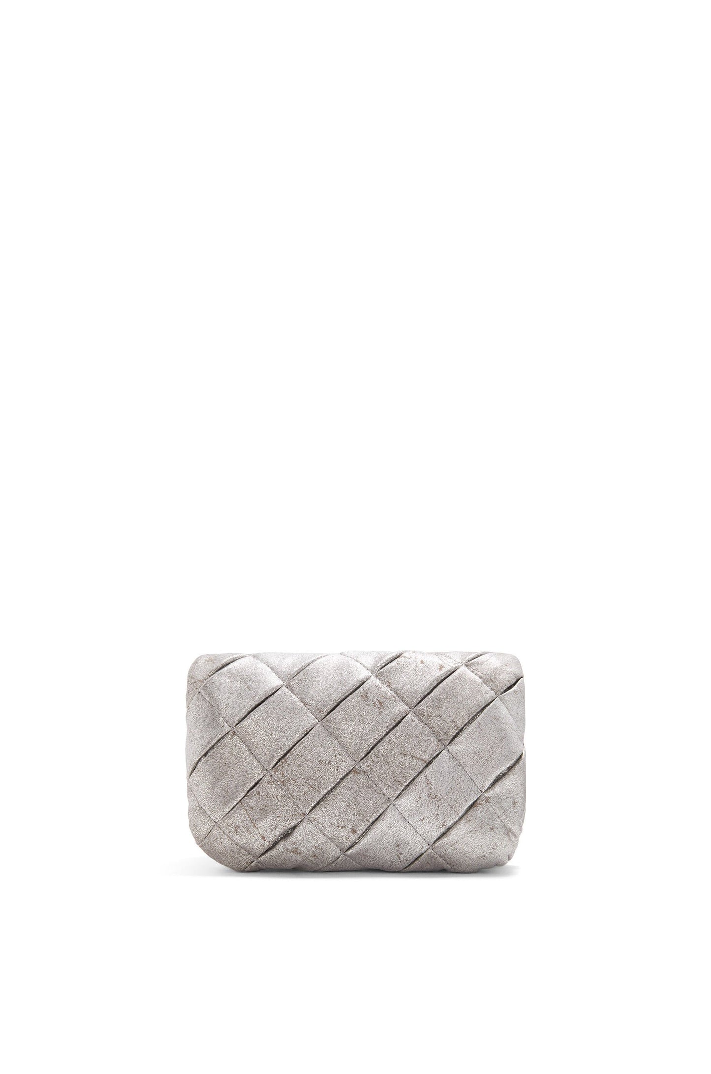 Mini Puffer Goya bag in pleated metallic leather