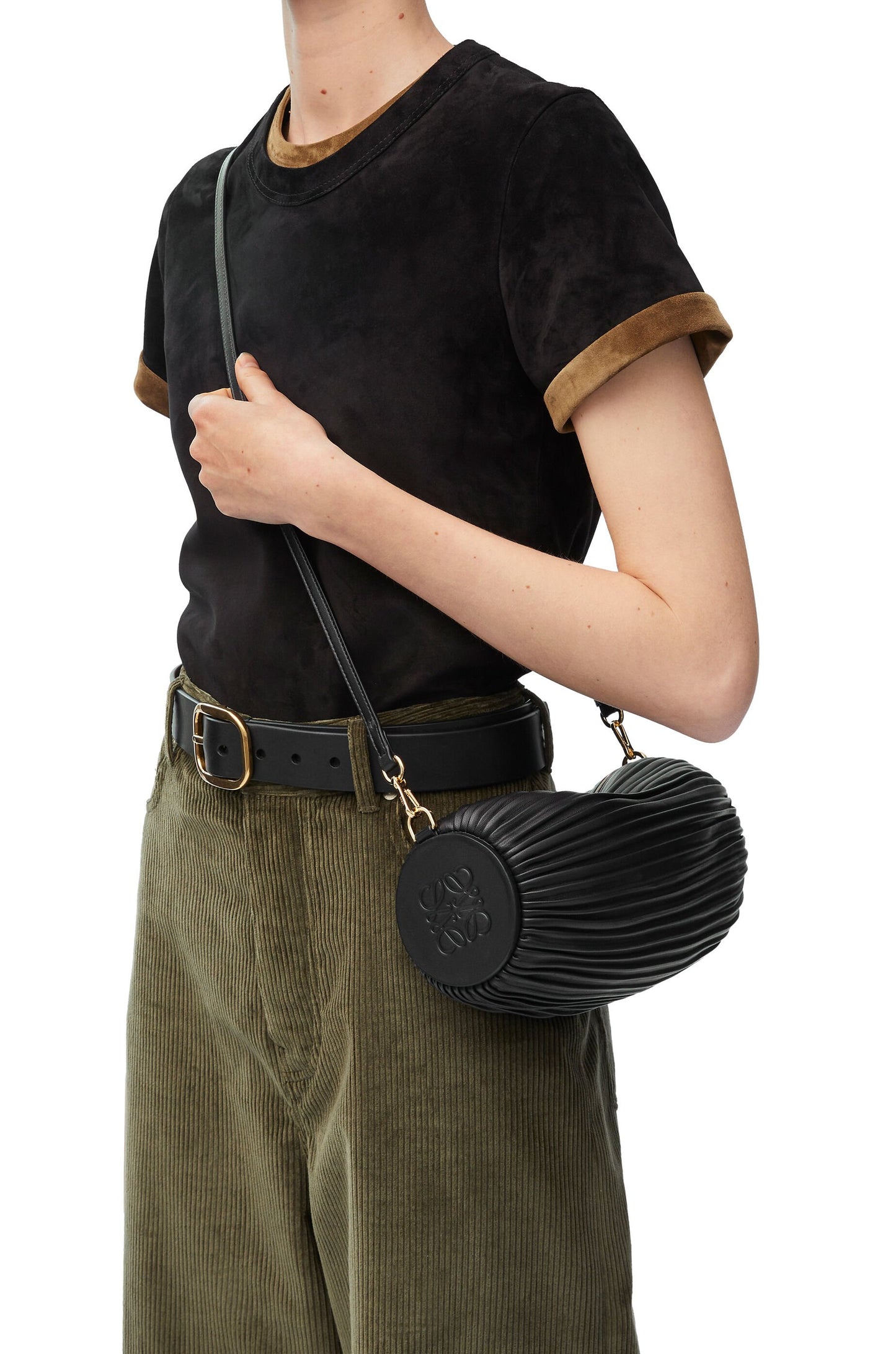Bracelet Pouch in pleated nappa lambskin - Hall Of Brand