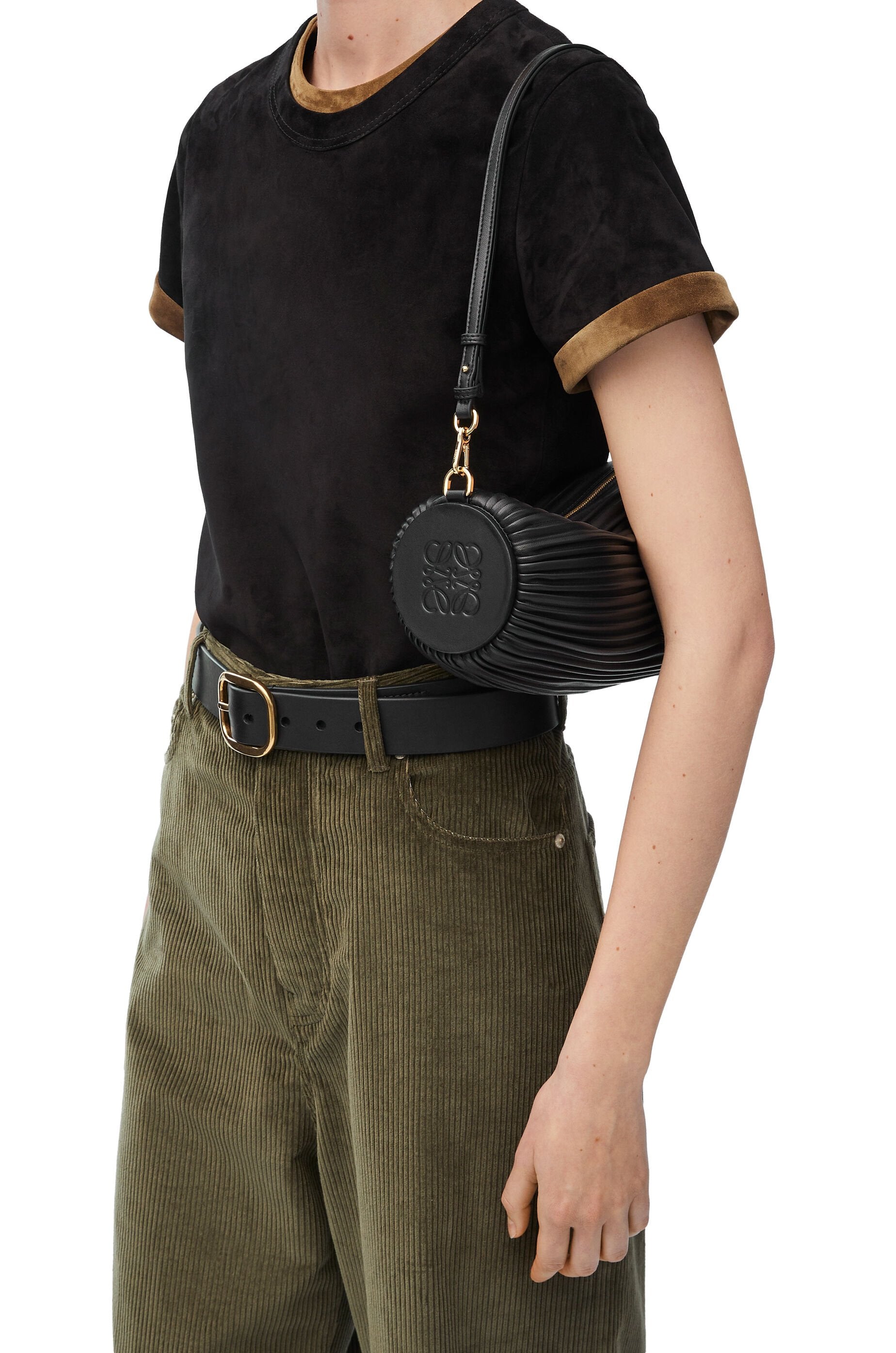 Bracelet Pouch in pleated nappa lambskin - Hall Of Brand