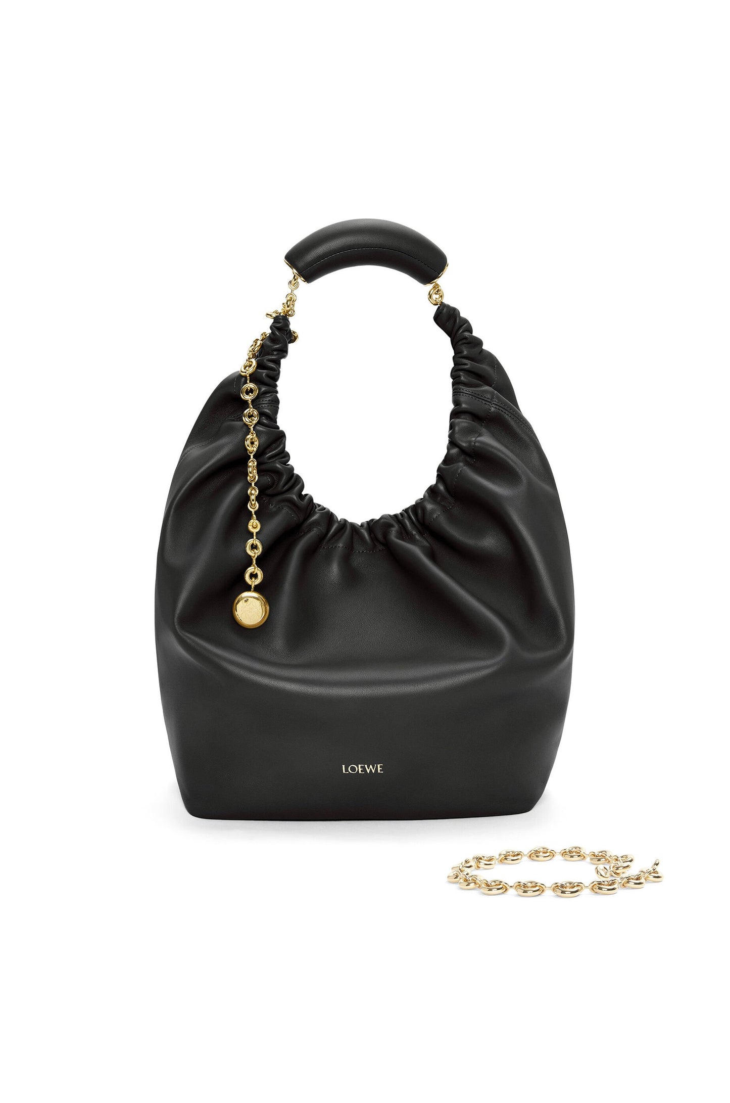 Medium Squeeze bag in mellow nappa lambskin