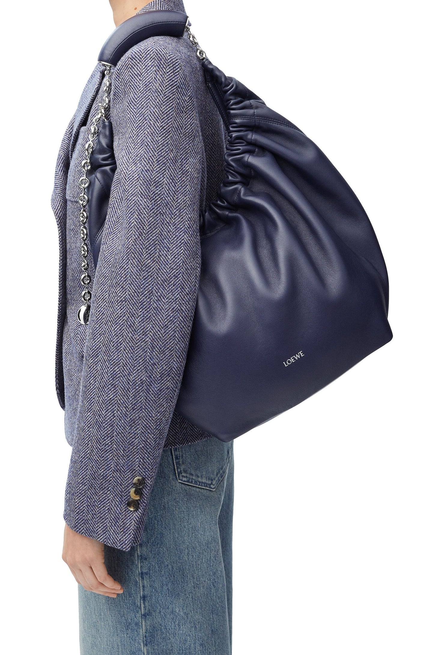 Medium Squeeze bag in mellow nappa lambskin