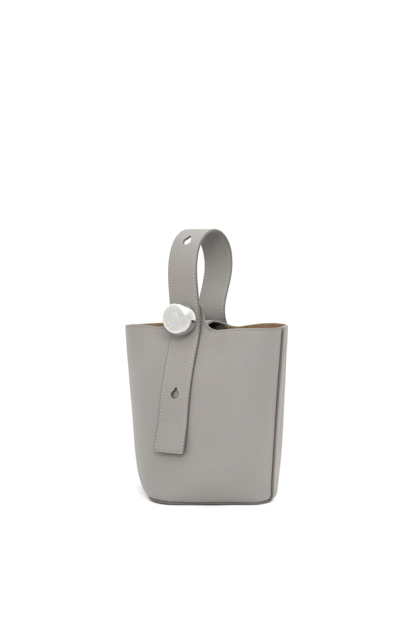 Mini Pebble Bucket bag in soft grained calfskin