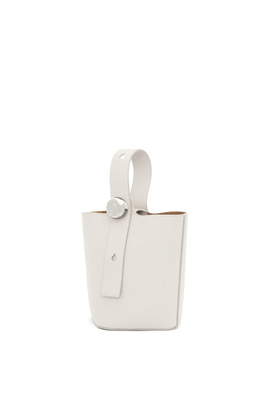 Mini Pebble Bucket bag in soft grained calfskin