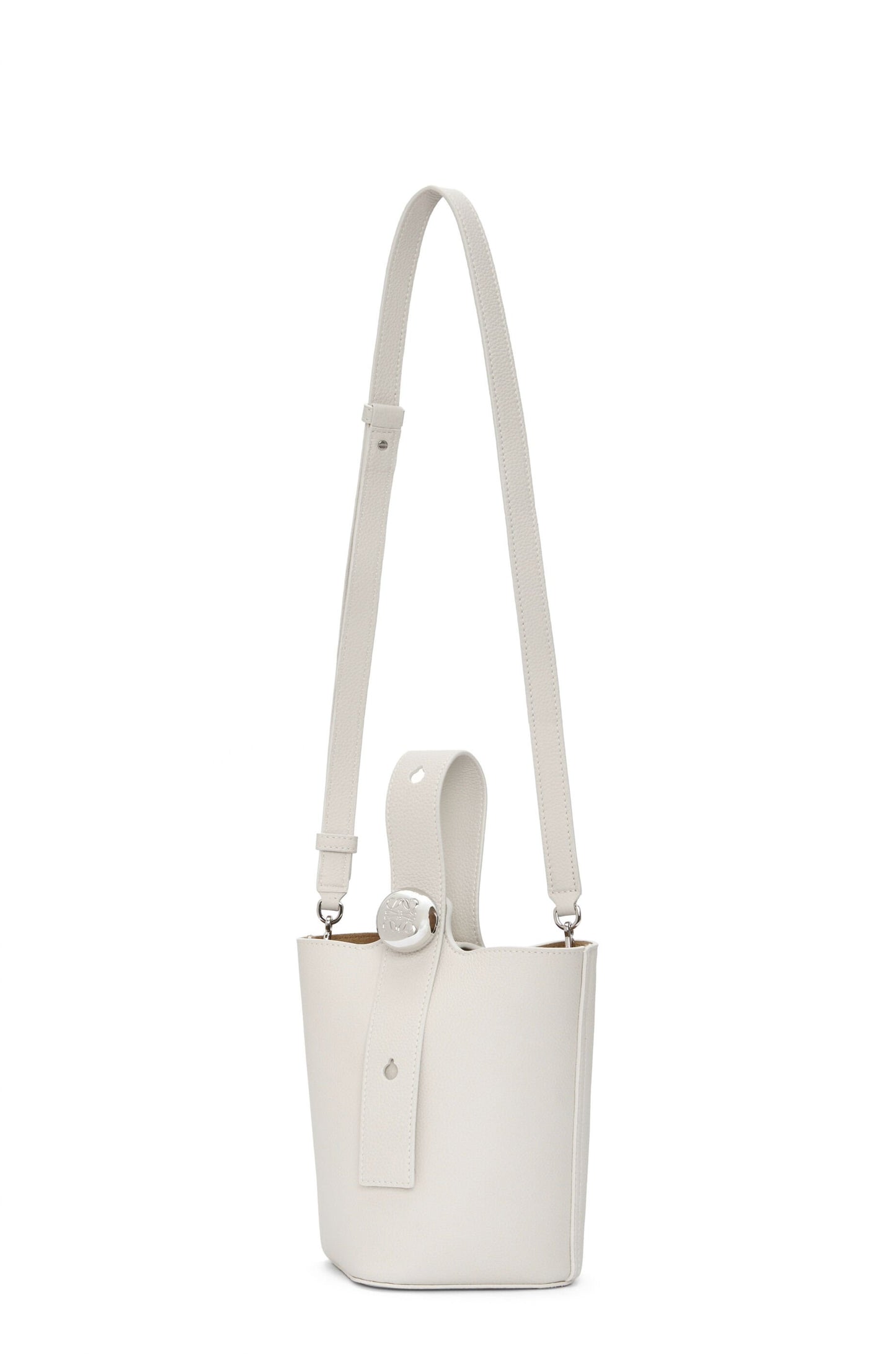 Mini Pebble Bucket bag in soft grained calfskin