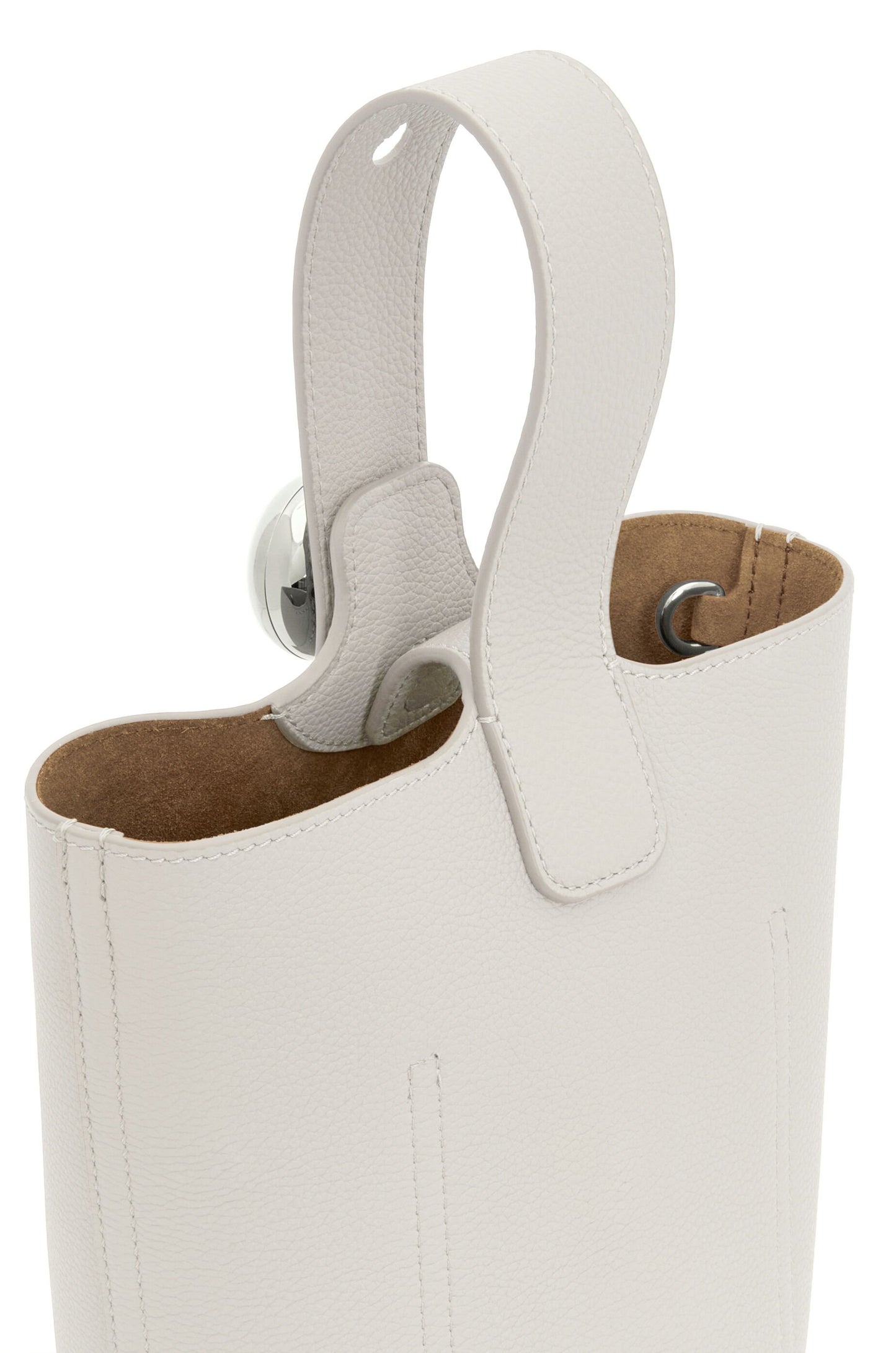 Mini Pebble Bucket bag in soft grained calfskin