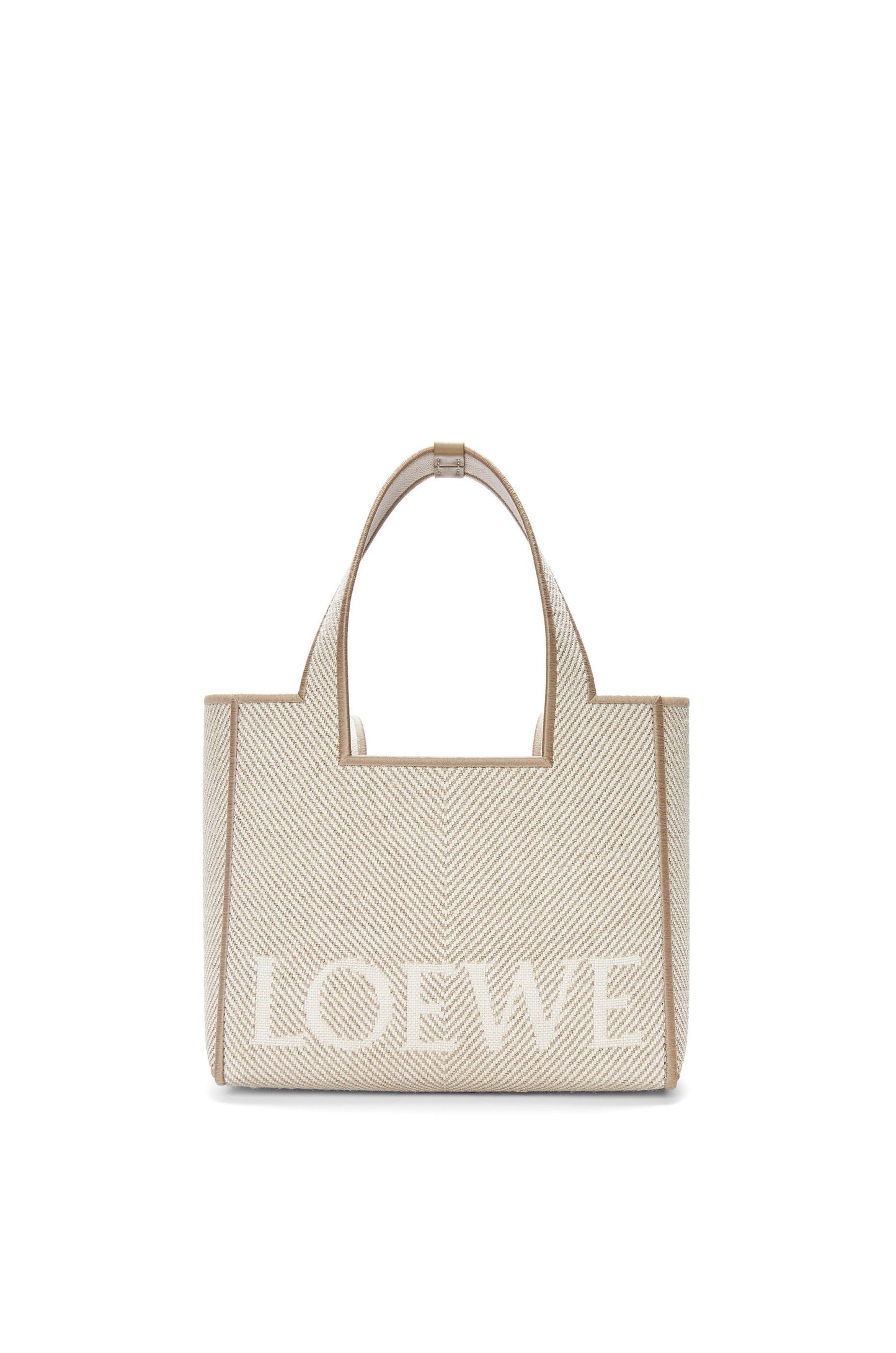 Small LOEWE Font tote in jacquard canvas