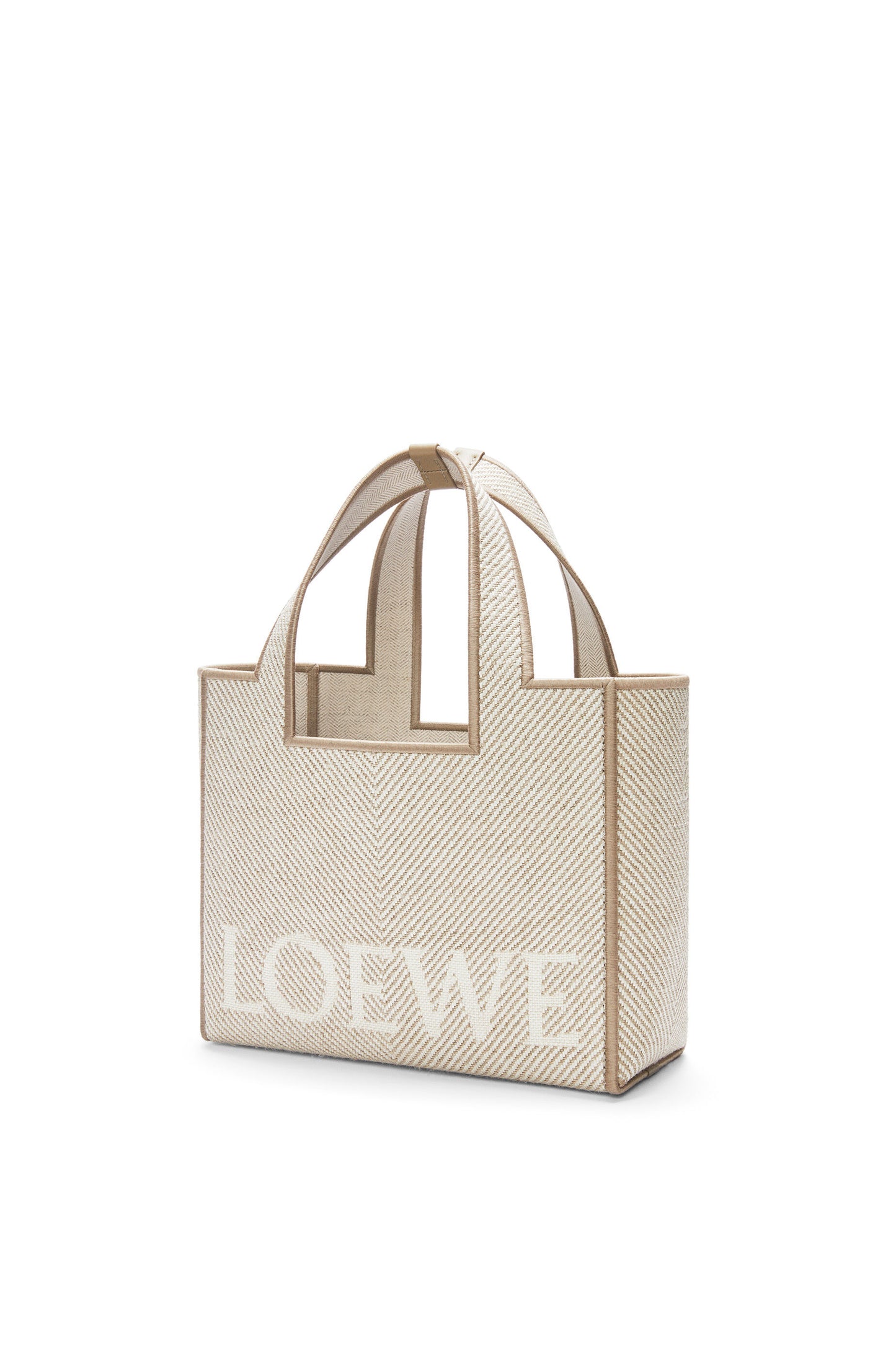 Small LOEWE Font tote in jacquard canvas