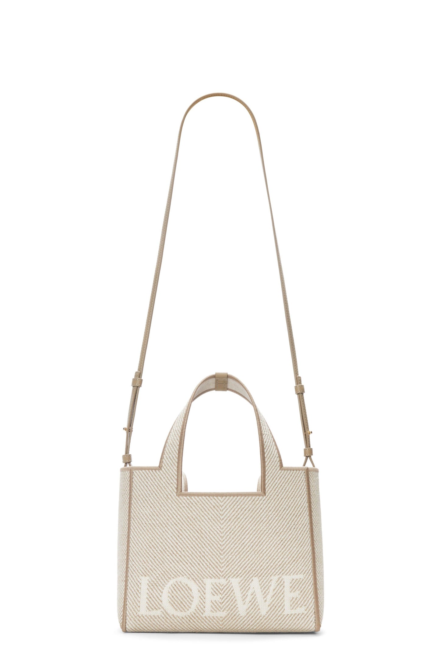 Small LOEWE Font tote in jacquard canvas