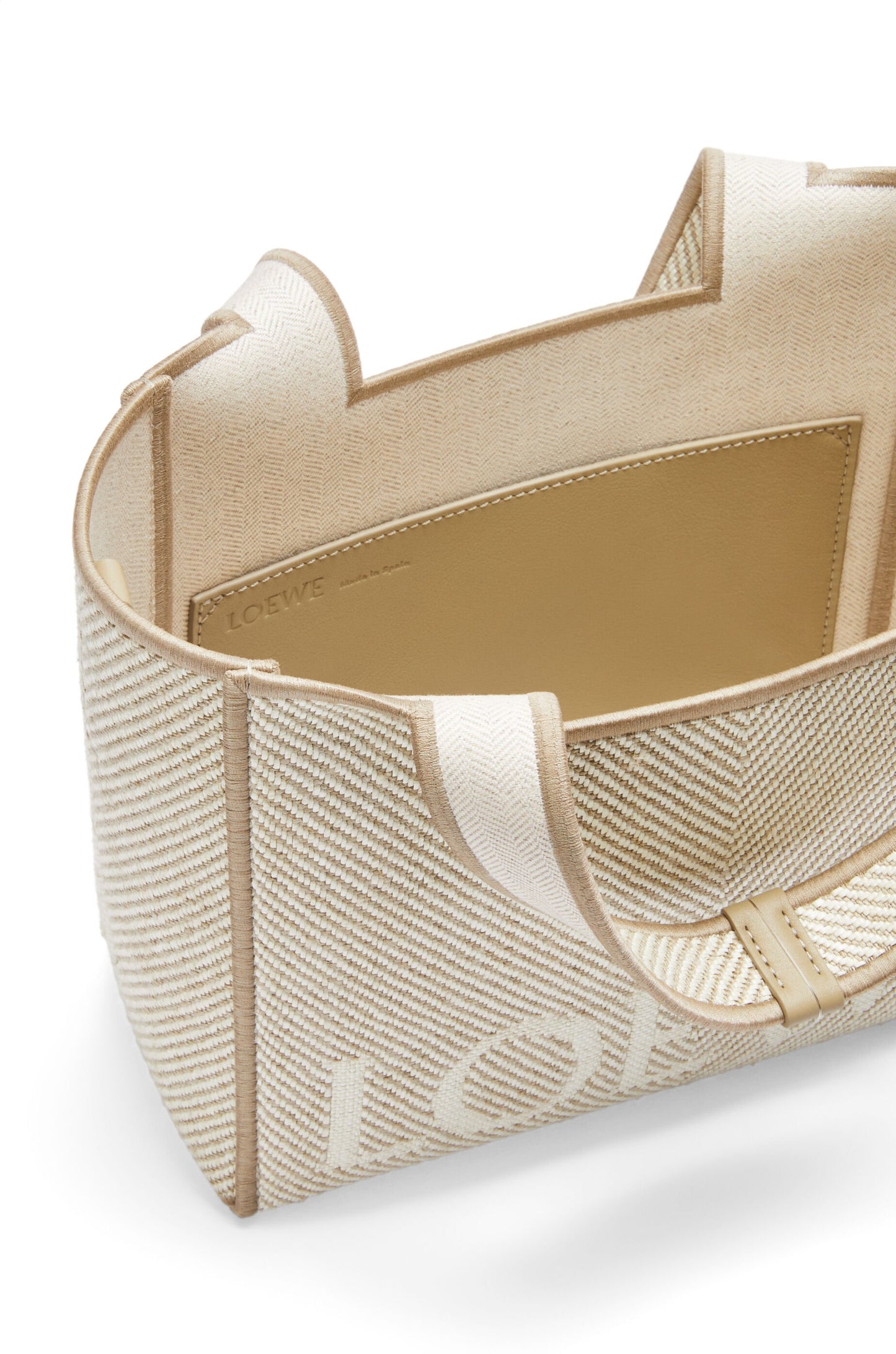 Small LOEWE Font tote in jacquard canvas