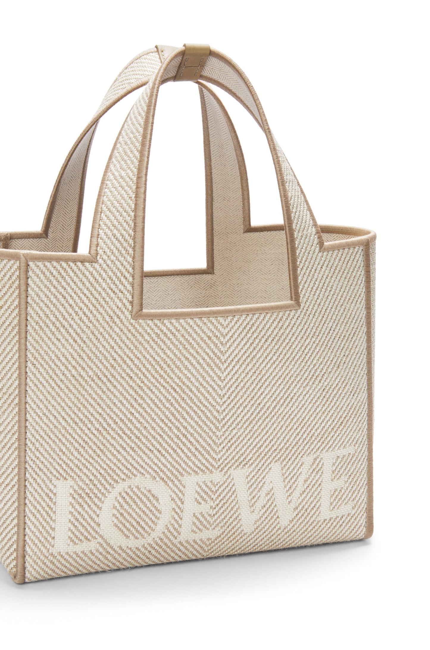 Small LOEWE Font tote in jacquard canvas