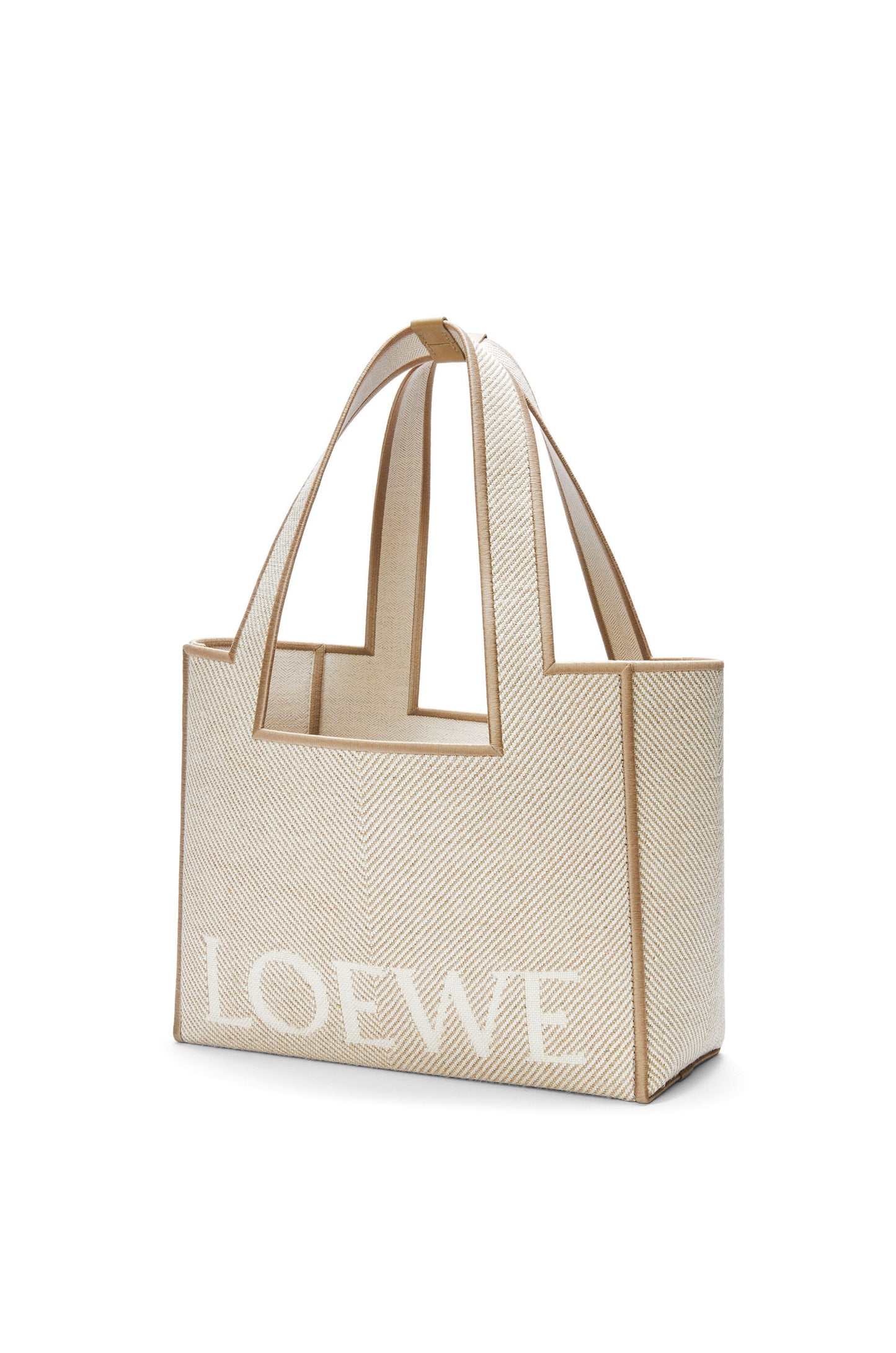 Medium LOEWE Font tote in jacquard canvas