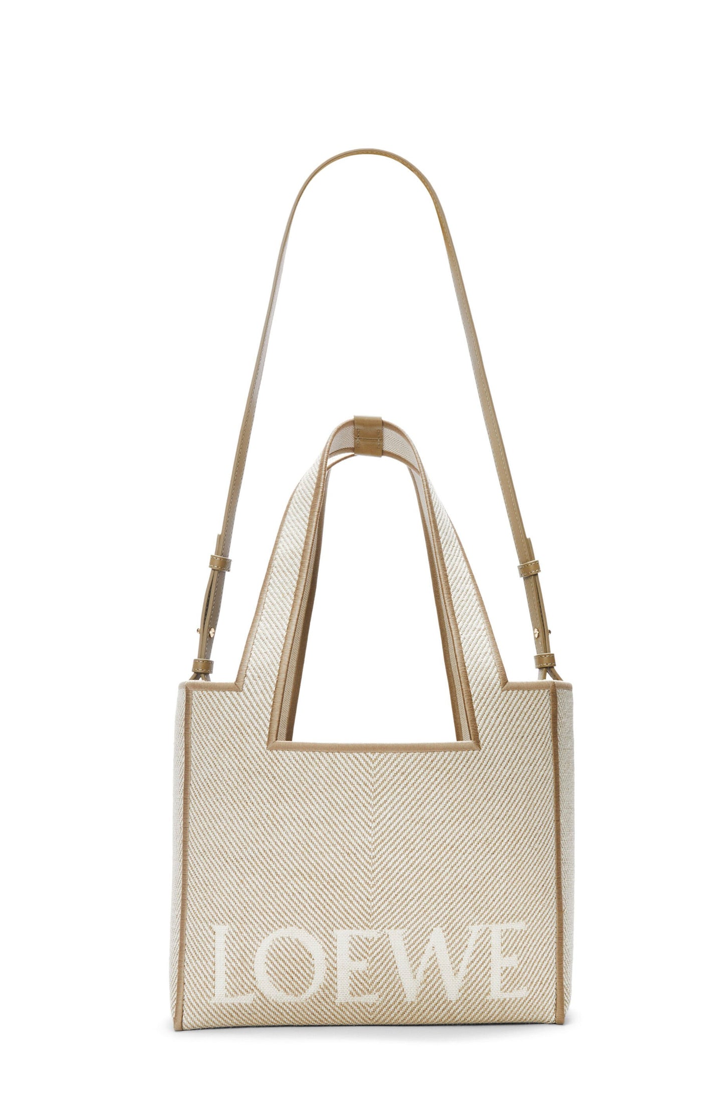 Medium LOEWE Font tote in jacquard canvas