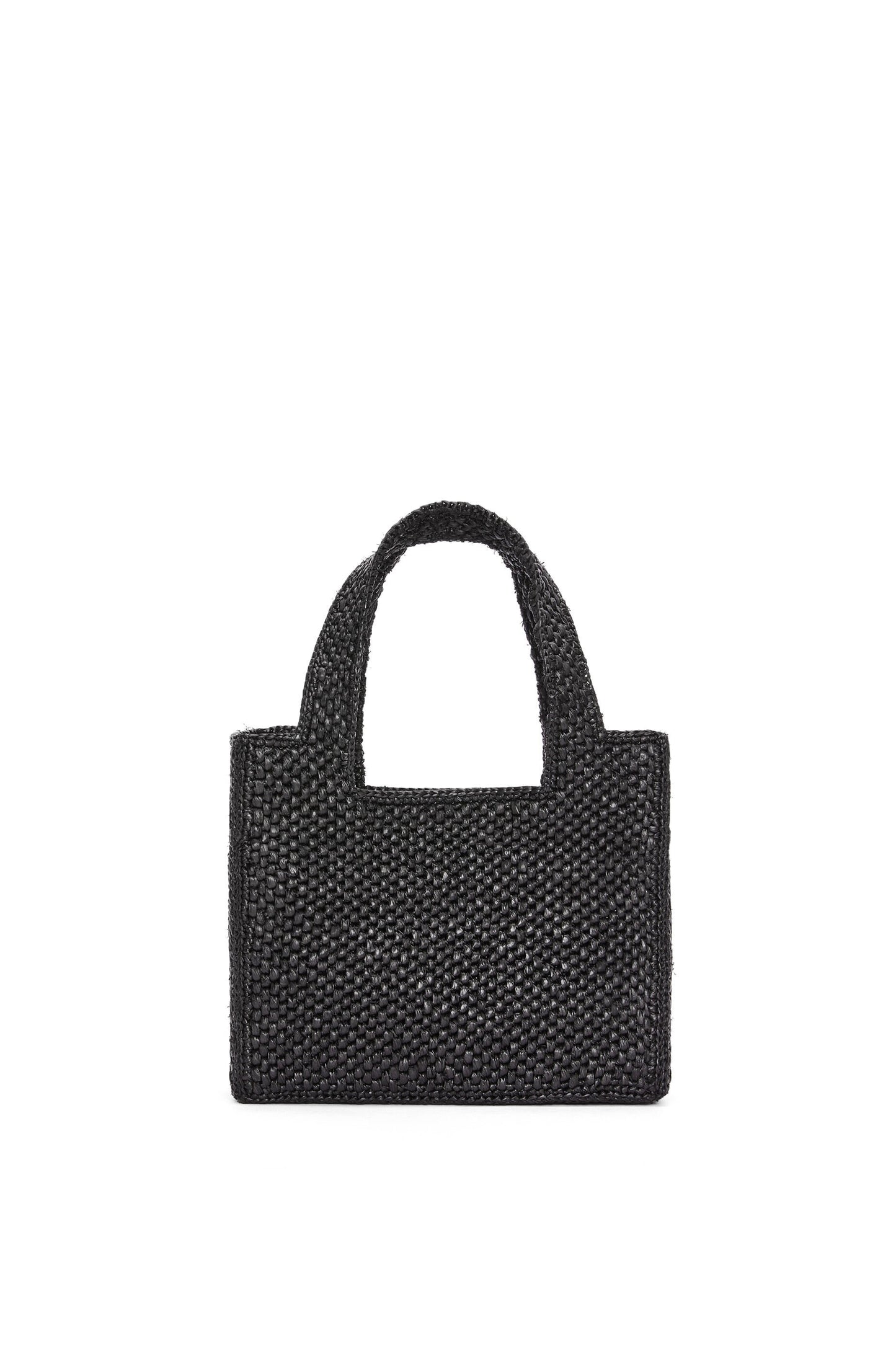 Mini LOEWE Font Tote in raffia