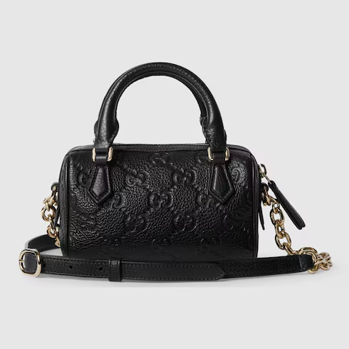 GG Emblem super mini top handle bag