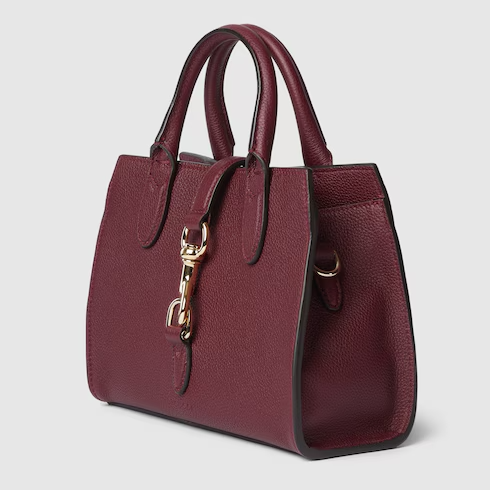 Small tote bag with hook closure