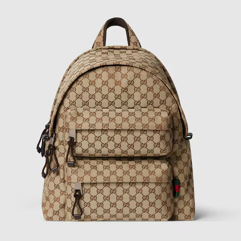 Medium backpack with Gucci logo