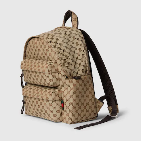 Medium backpack with Gucci logo