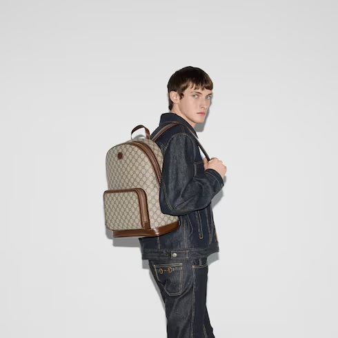 Medium backpack with Interlocking G