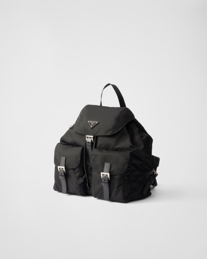 Re-nylon medium backpack with pouch