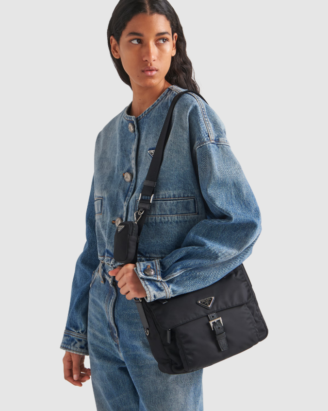 Re-nylon shoulder bag