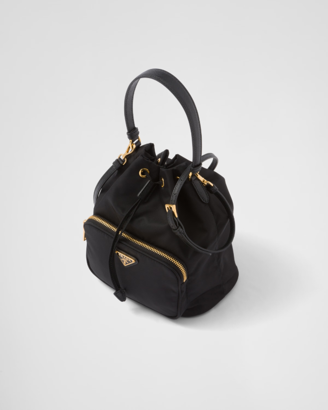 Prada duet re-nylon bucket bag