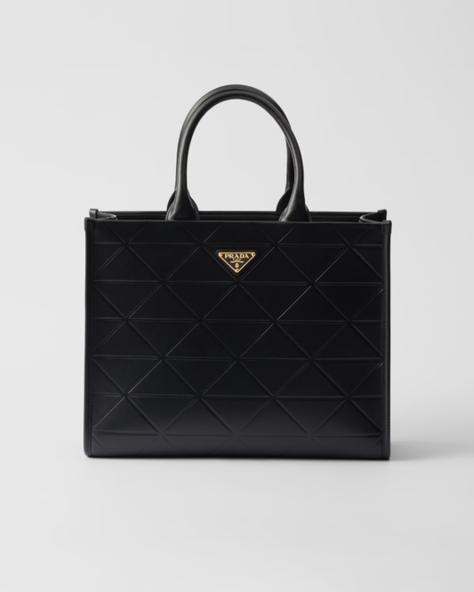 Medium prada symbole leather bag