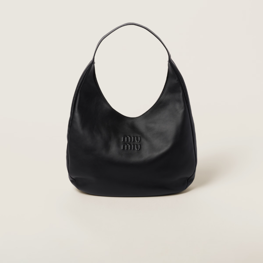 Leather hobo bag