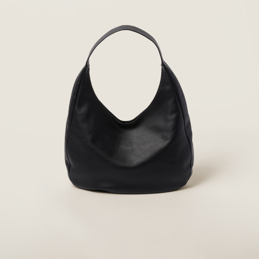 Leather hobo bag