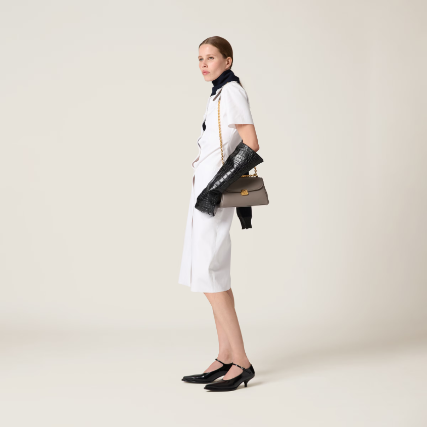 Leather shoulder bag