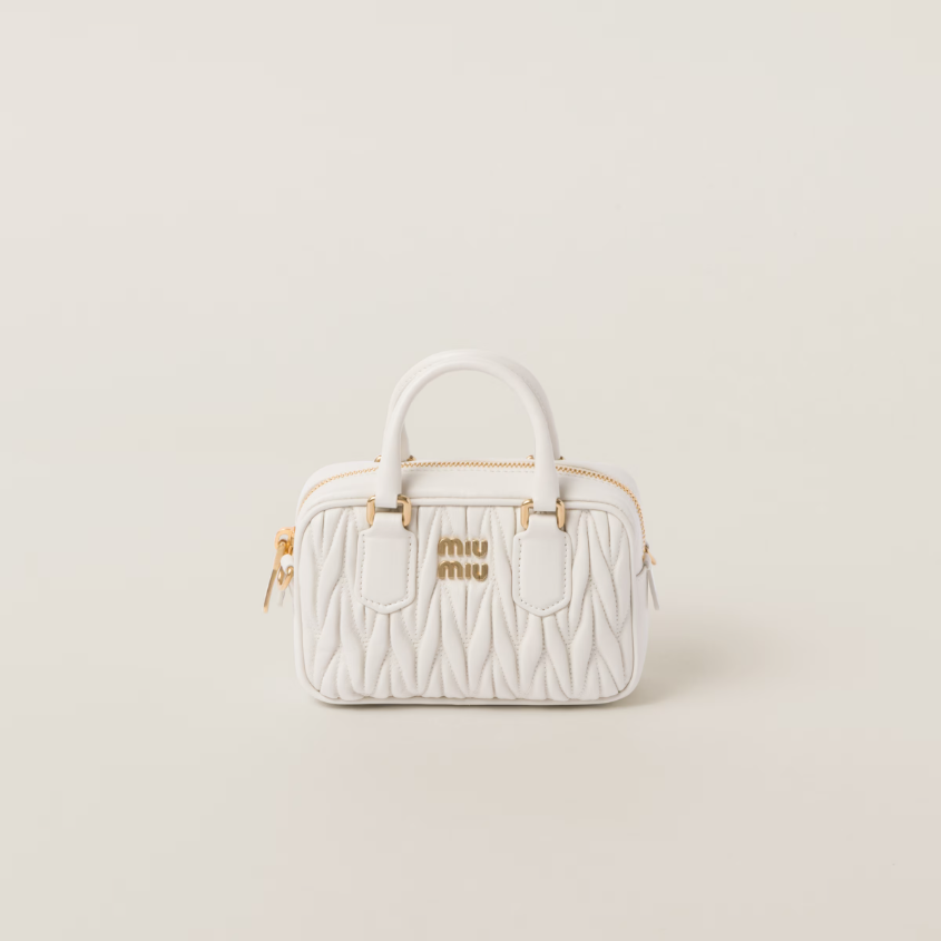 Arcadie matelassé nappa leather mini-bag