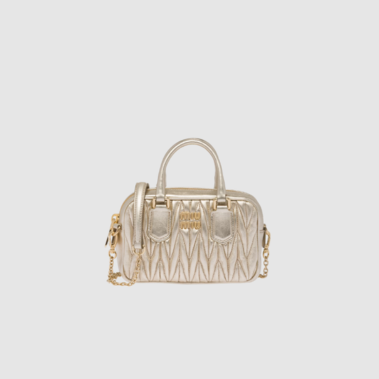 Arcadie matelassé nappa leather mini-bag