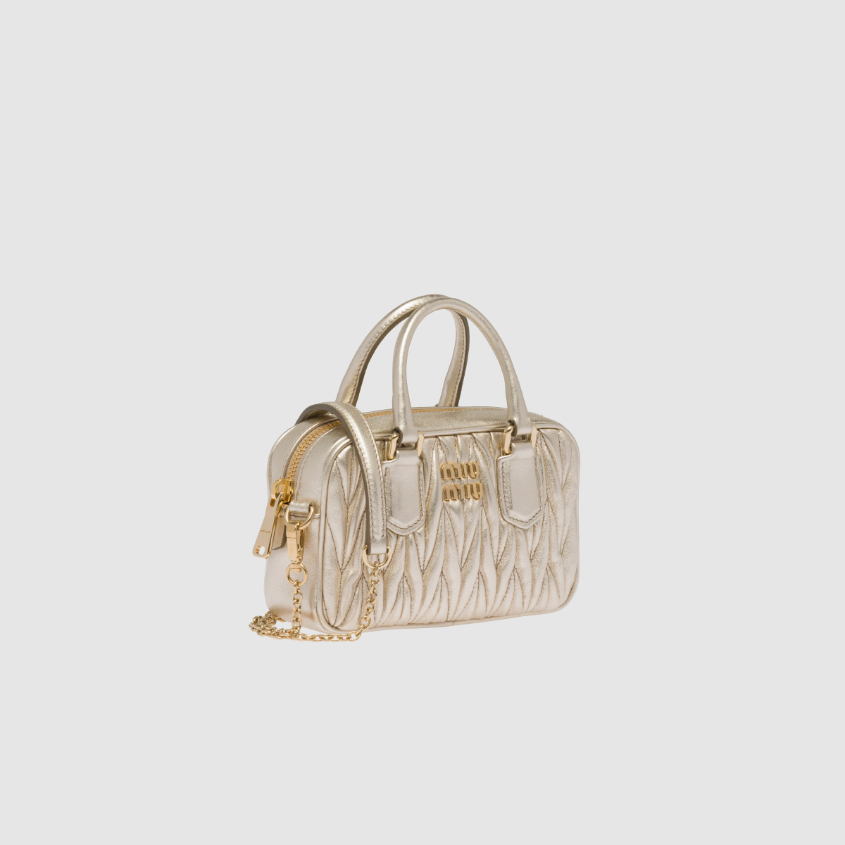 Arcadie matelassé nappa leather mini-bag