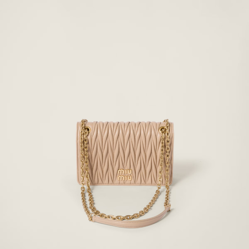 Matelassé nappa leather mini-bag
