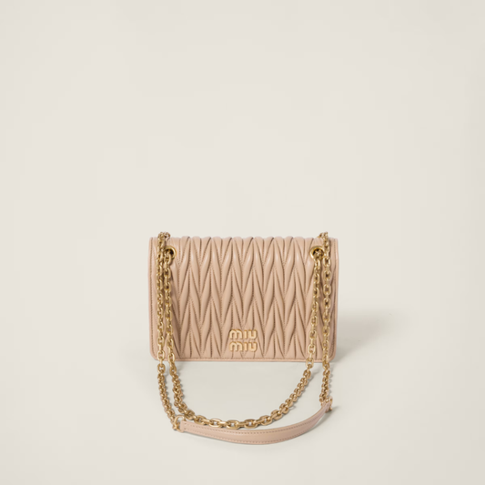 Matelassé nappa leather mini-bag