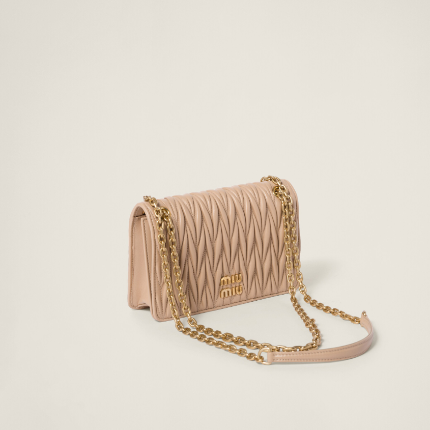 Matelassé nappa leather mini-bag