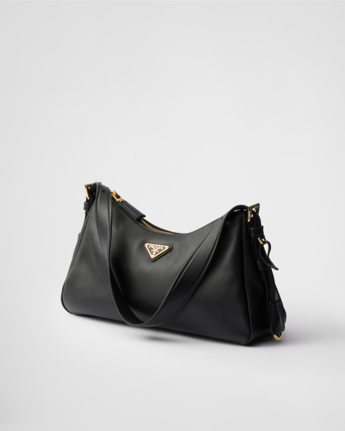 Prada aimée medium leather shoulder bag